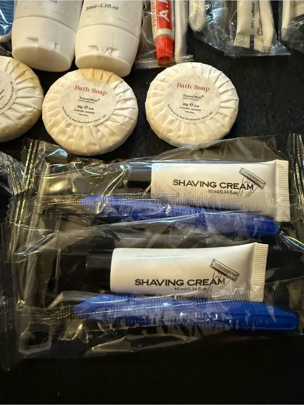 Travel toiletries - 4 sets